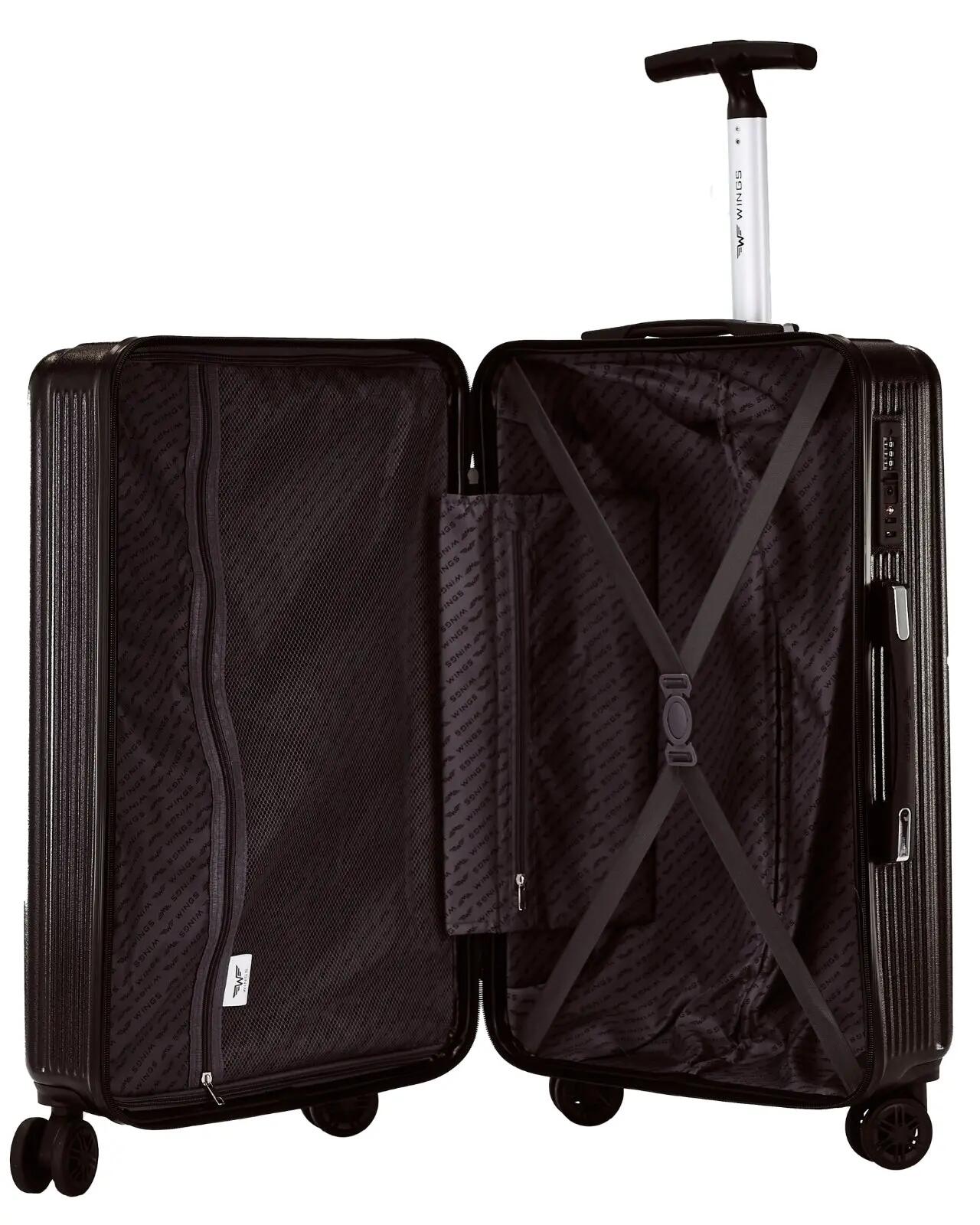 Wings PC African Eagle 2.0 middelgrote koffer 24" ZWART 4/9