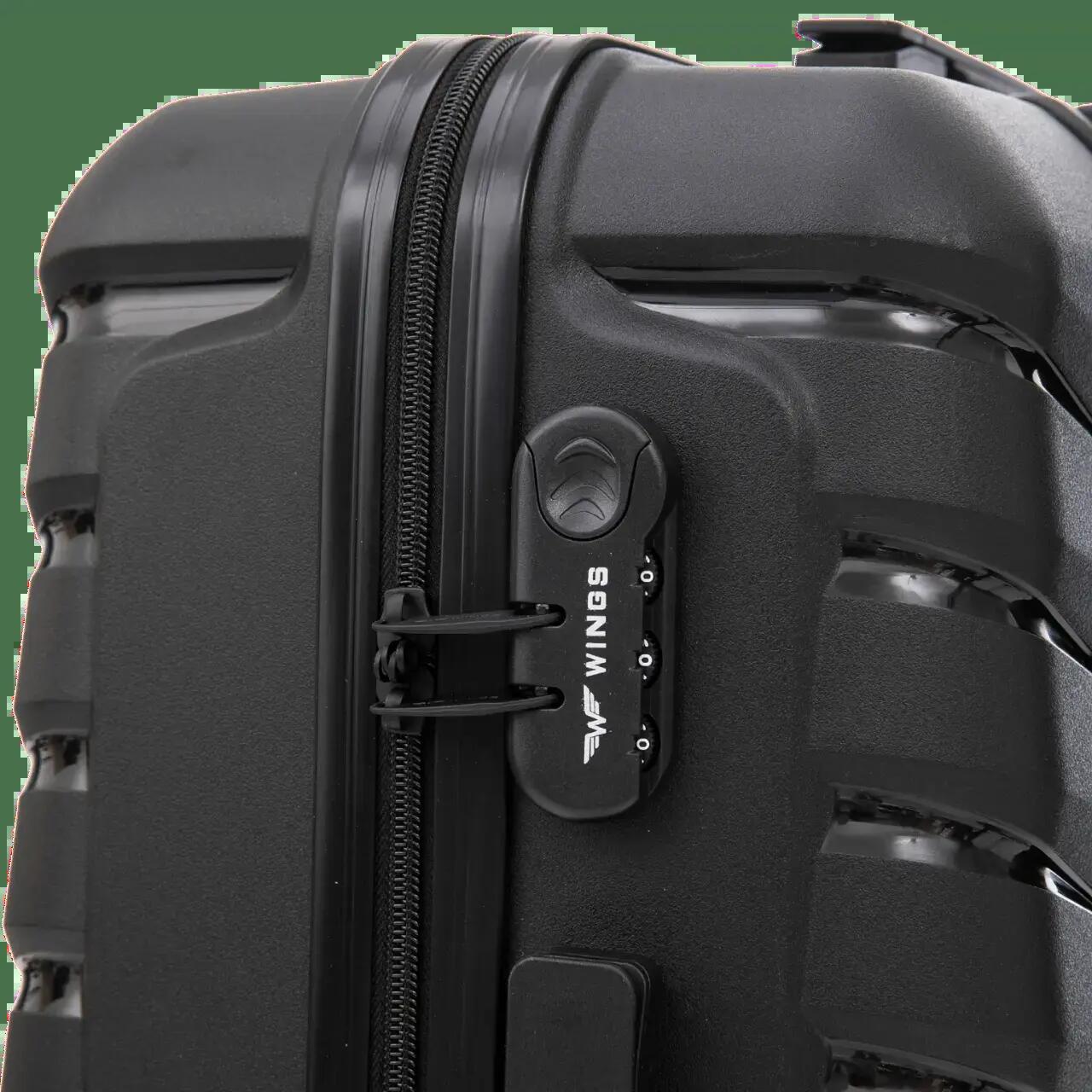 Ensemble de 3 valises Wings PHOENIX 2.0 polypropylène BORDEAUX 5/10