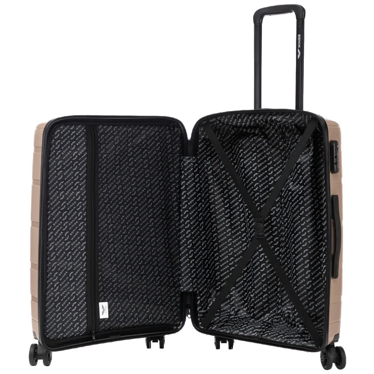 Valise cabine Wings HAWFINCH 3.0 polypropylène 20" CHAMPAGNE 7/10