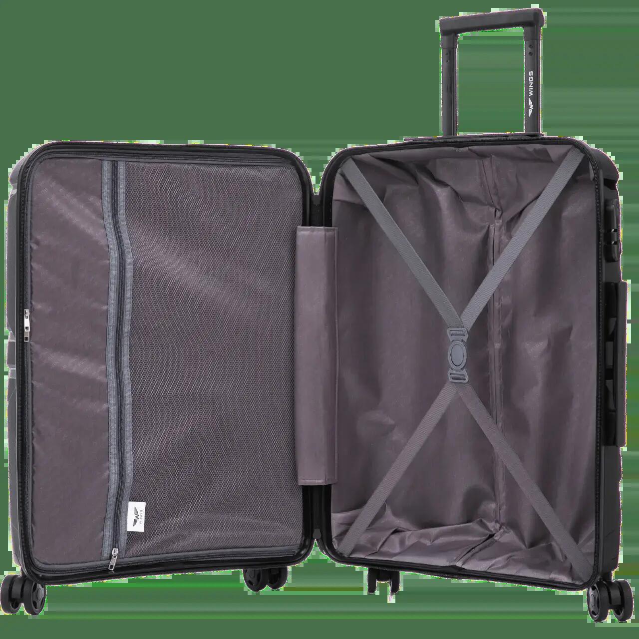 Ensemble de 3 valises Wings PHOENIX 2.0 polypropylène BORDEAUX 2/10