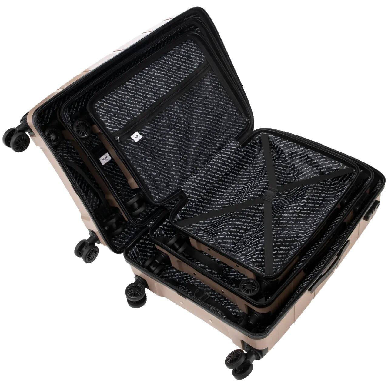 Valise cabine Wings HAWFINCH 3.0 polypropylène 20" CHAMPAGNE 5/10