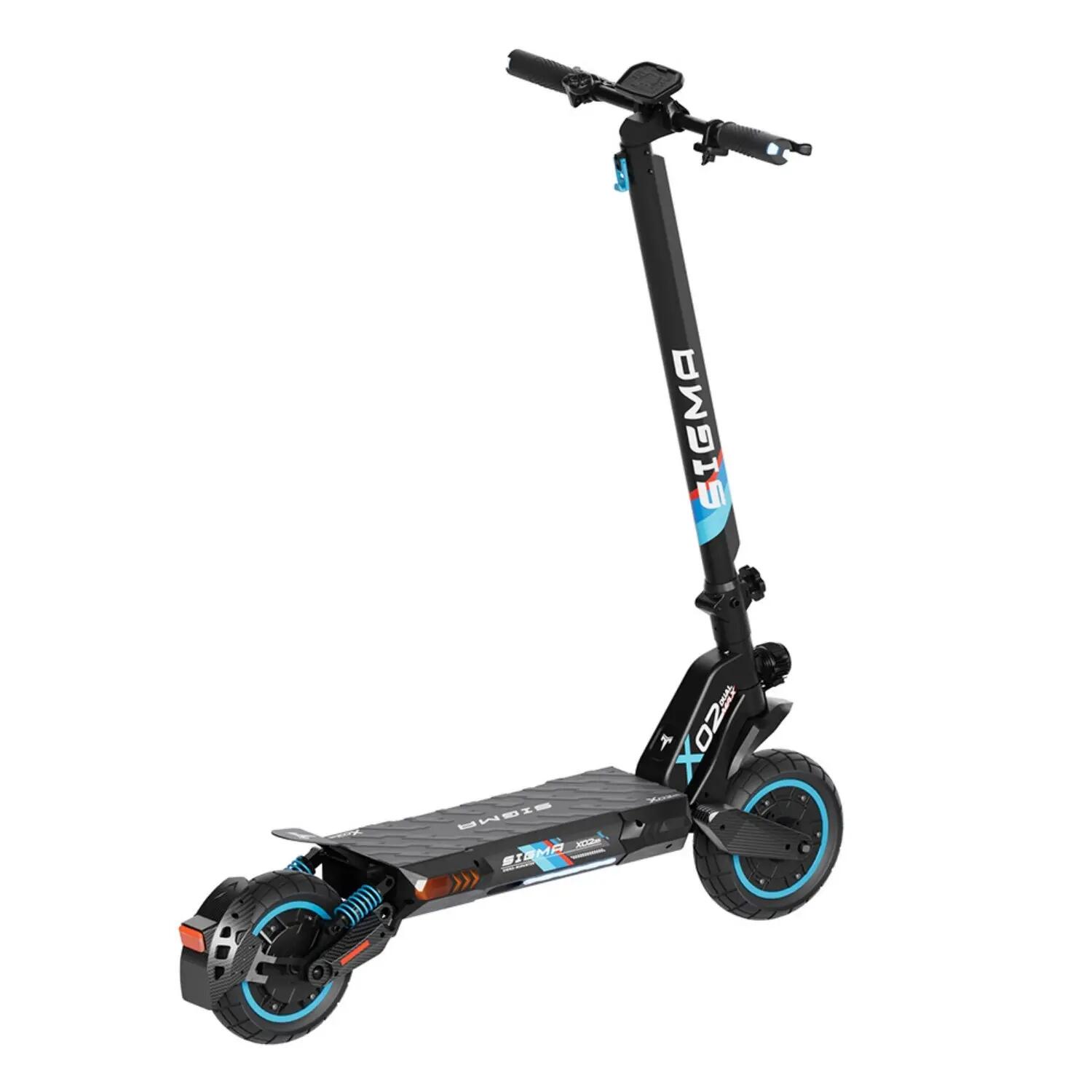 SIGMA X02 Trotinete Elétrica 2x1000W 48V18Ah 10" Preto 5/5