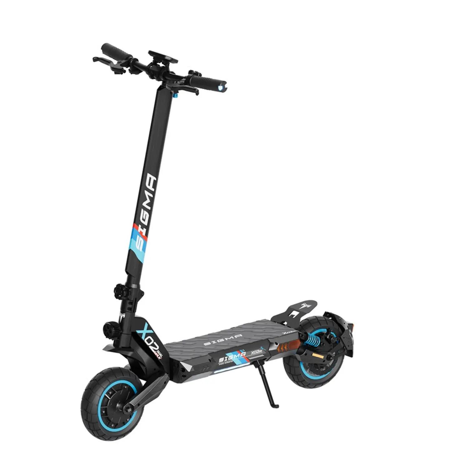 SIGMA X02 Trotinete Elétrica 2x1000W 48V18Ah 10" Preto 4/5