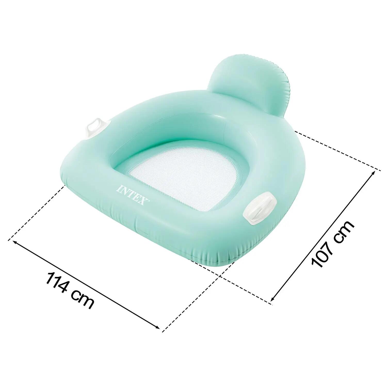 Fotel materac dmuchany Intex 56801 do pływania miętowy Lounge plażowy 5/5
