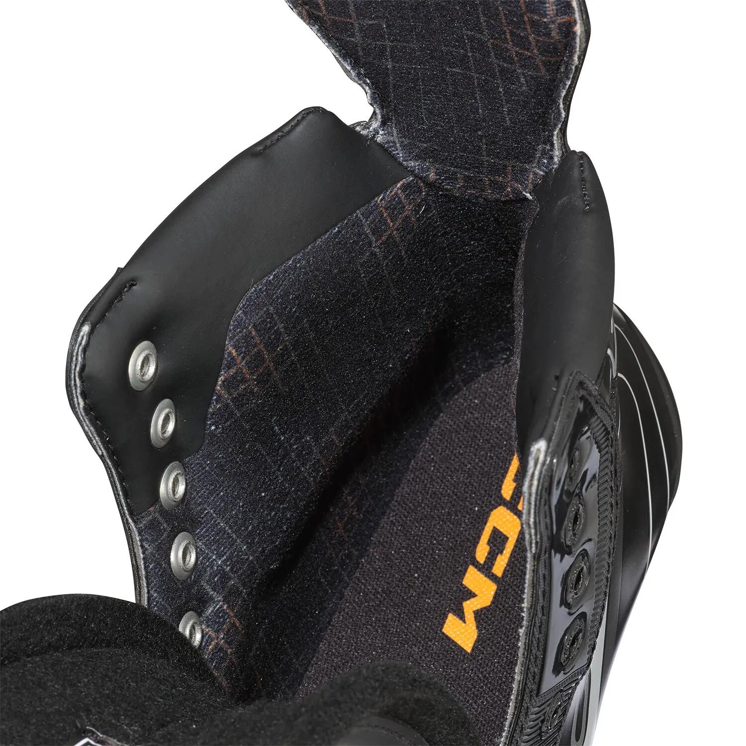 Tacks XR70 - Patins de hóquei no gelo - Adultos - Preto - Branco - Ajuste largo 5/7