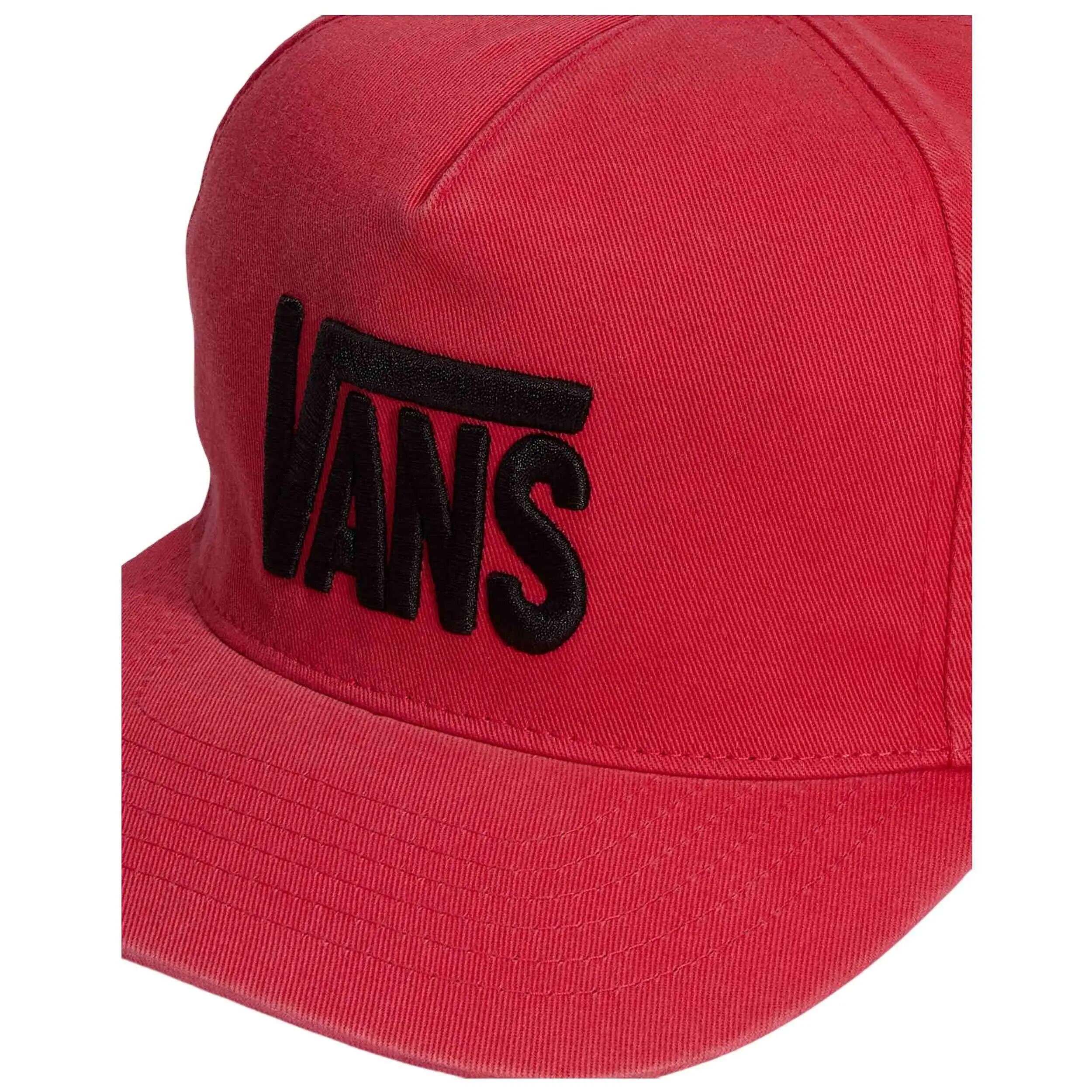 Boné Vans modelo Stretch Logo Snapback Crimson Haze para unissex 3/3