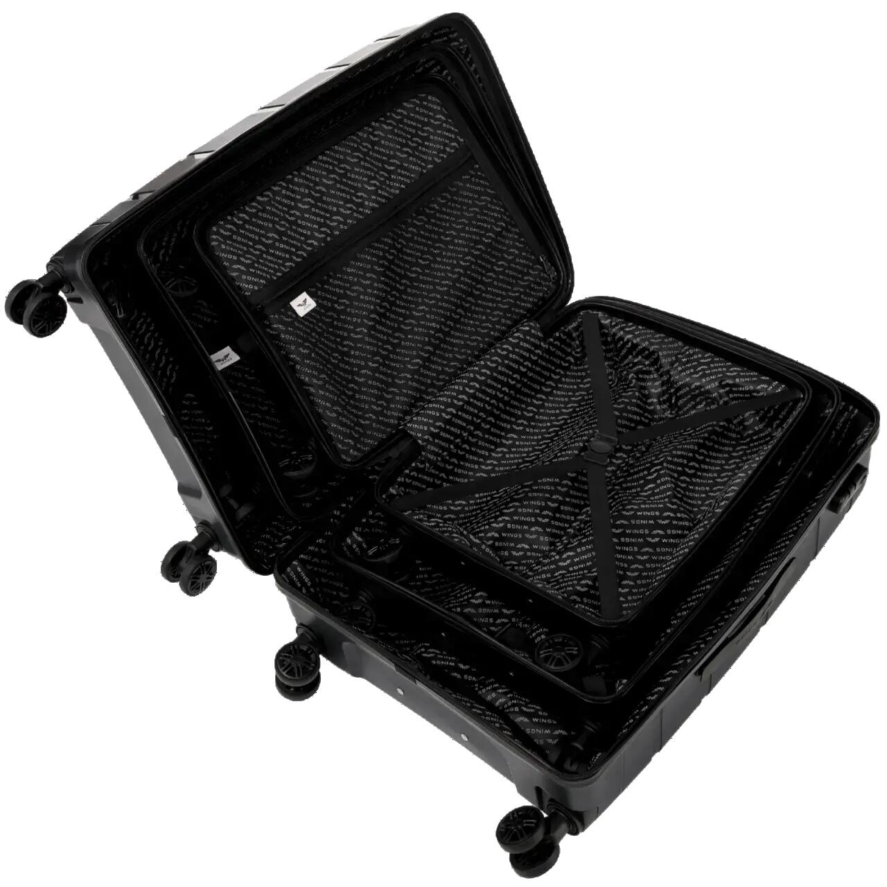 Valise moyenne Wings HAWFINCH 3.0 polypropylène 24" NOIR 9/10