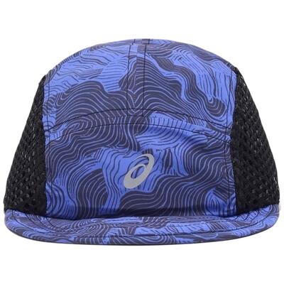Pet asics model gorra asics fujitrail graphic azul negro voor unisex