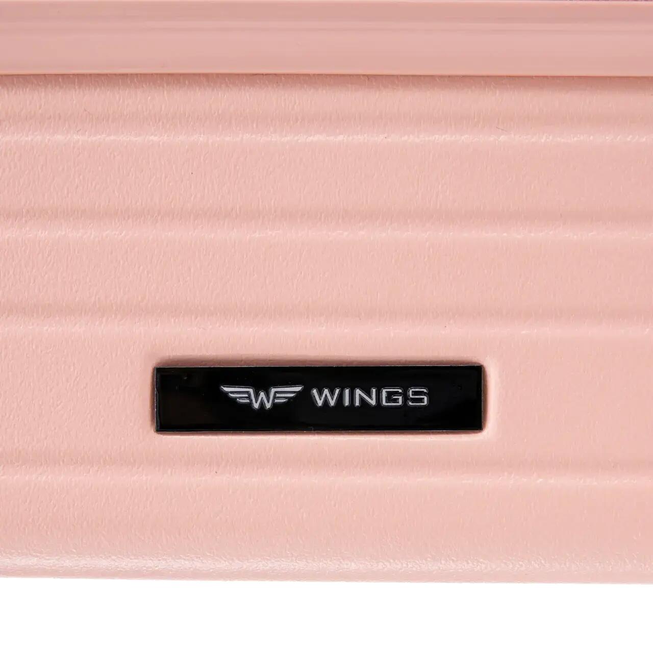 Valise cabine Wings BUNTING ABS+ 20" ROSE DOUX 8/10