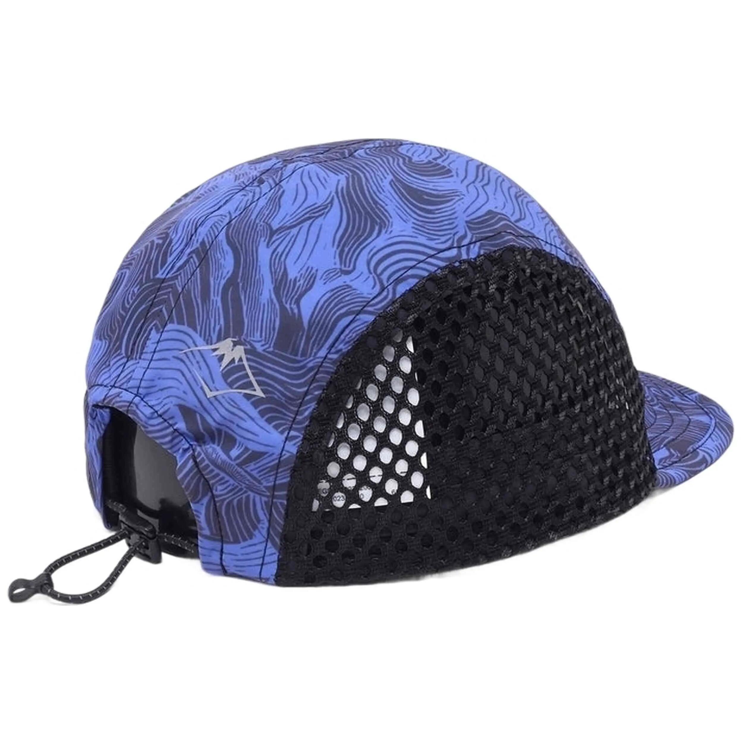 Berretto Asics modello Gorra ASICS Fujitrail Graphic azul negro per unisex 3/5