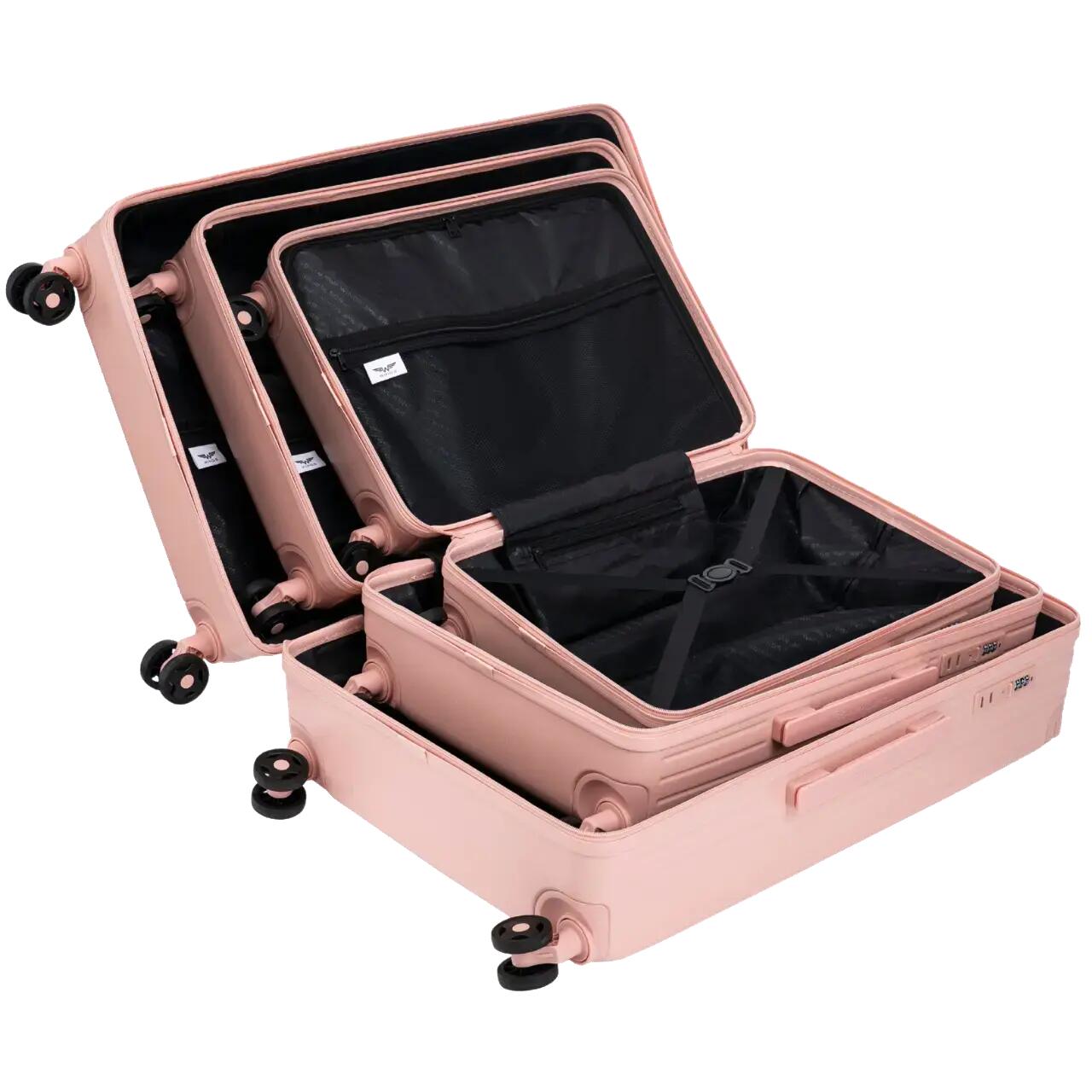 Valise cabine Wings BUNTING ABS+ 20" ROSE DOUX 5/10