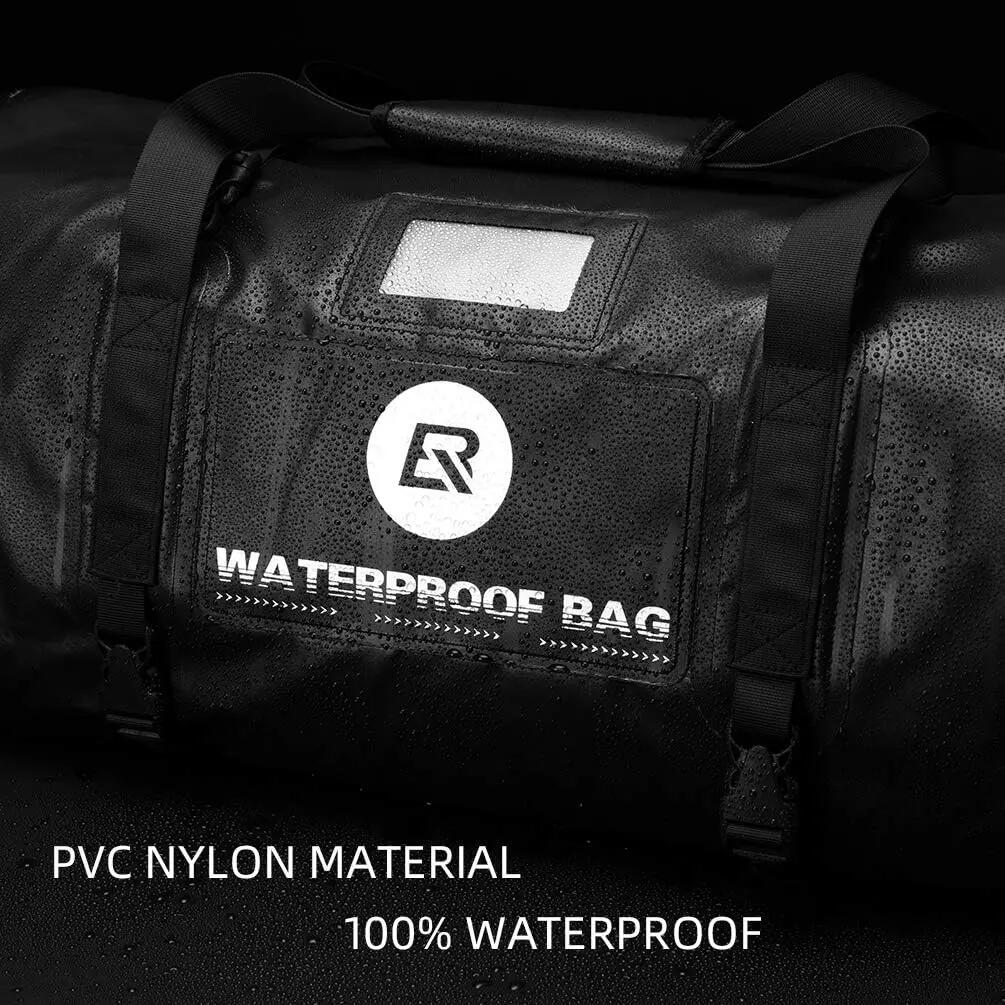 Motorrad-Gepäck-Set 62L Satteltaschen + 55L Gepäckrolle wasserdicht 2/8