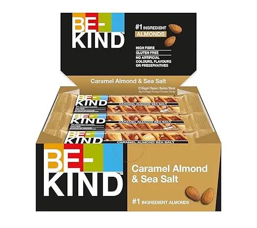 BE-KIND Caramel Almond & SeaSalt 12x40g - Nussriegel für unterwegs & Training 2/5