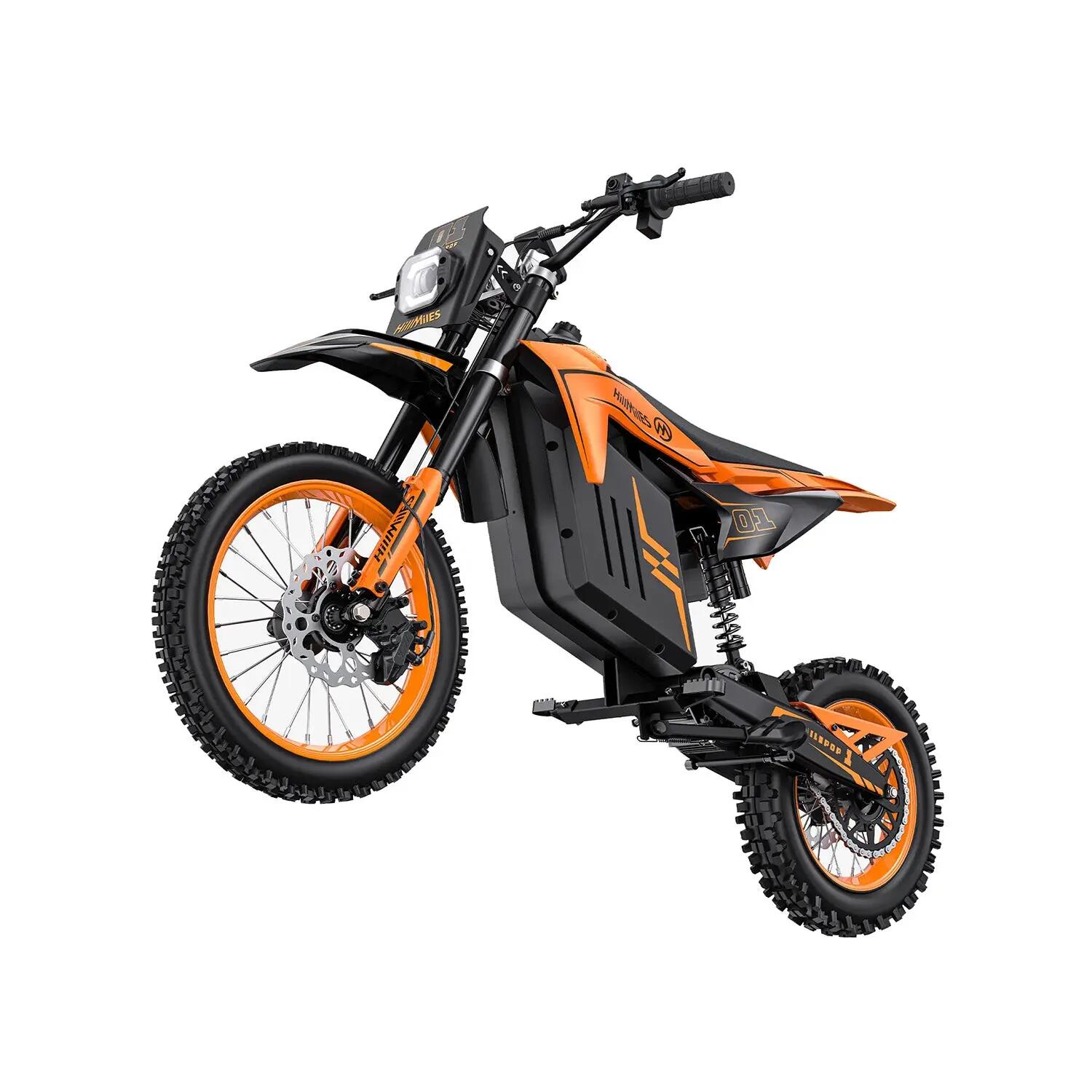 Moto elettrica HillMiles MilePop 1 2000W 48V25Ah disco arancione 5/5