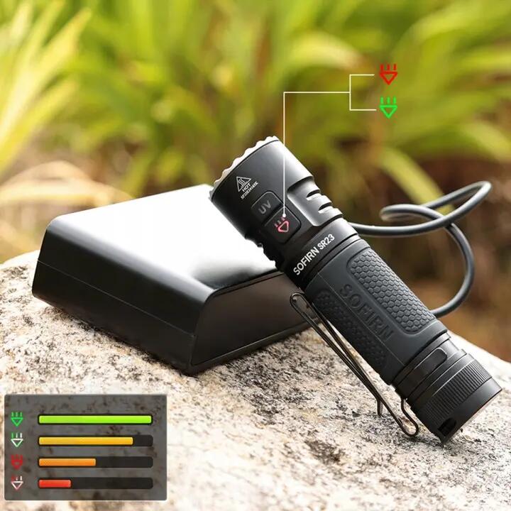 Latarka EDC Sofirn SR23 akumulatorowa UV 3300 lm 5/7
