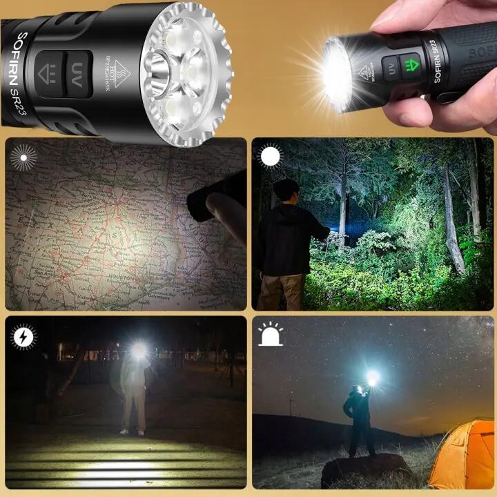 Latarka EDC Sofirn SR23 akumulatorowa UV 3300 lm 3/7