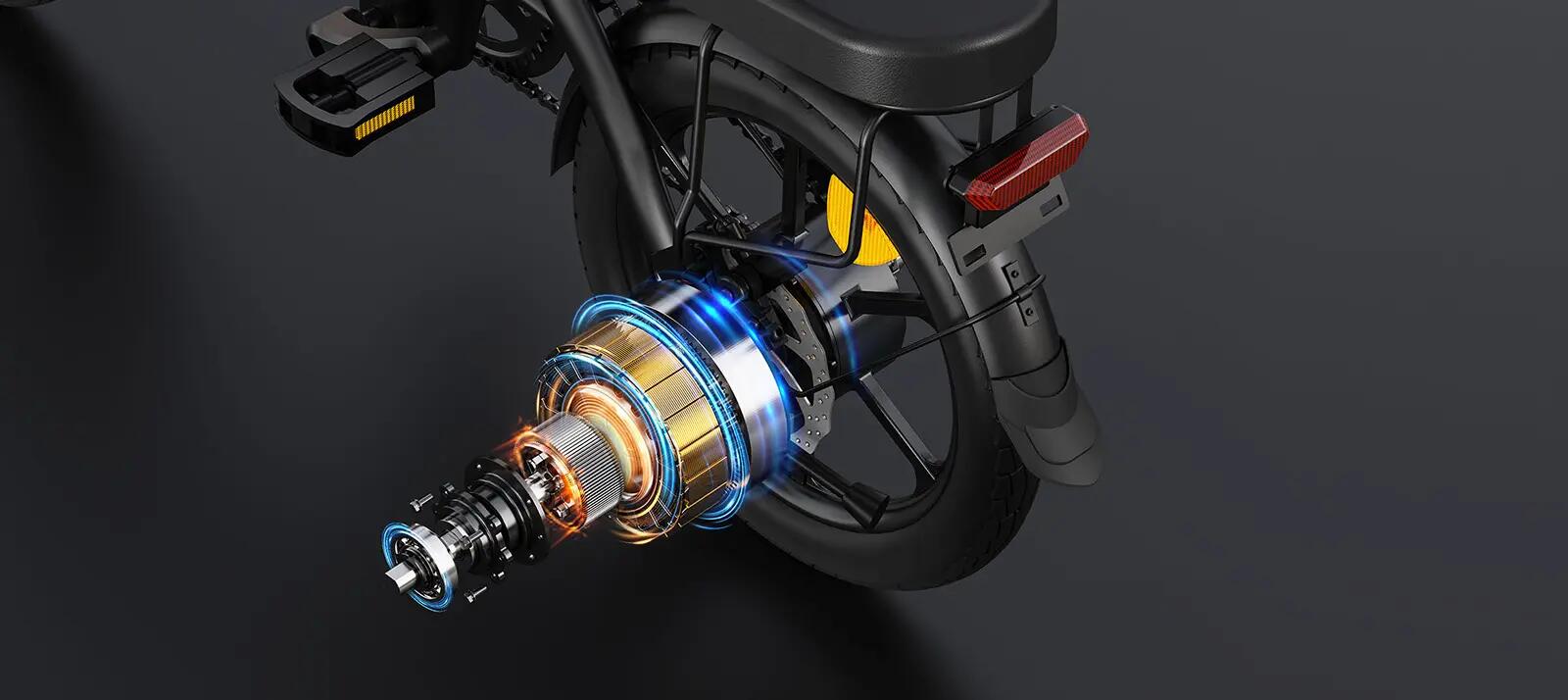 Bicicletta elettrica per adulti DYU A1F PRO, batteria da 36V 7,5Ah 12/15