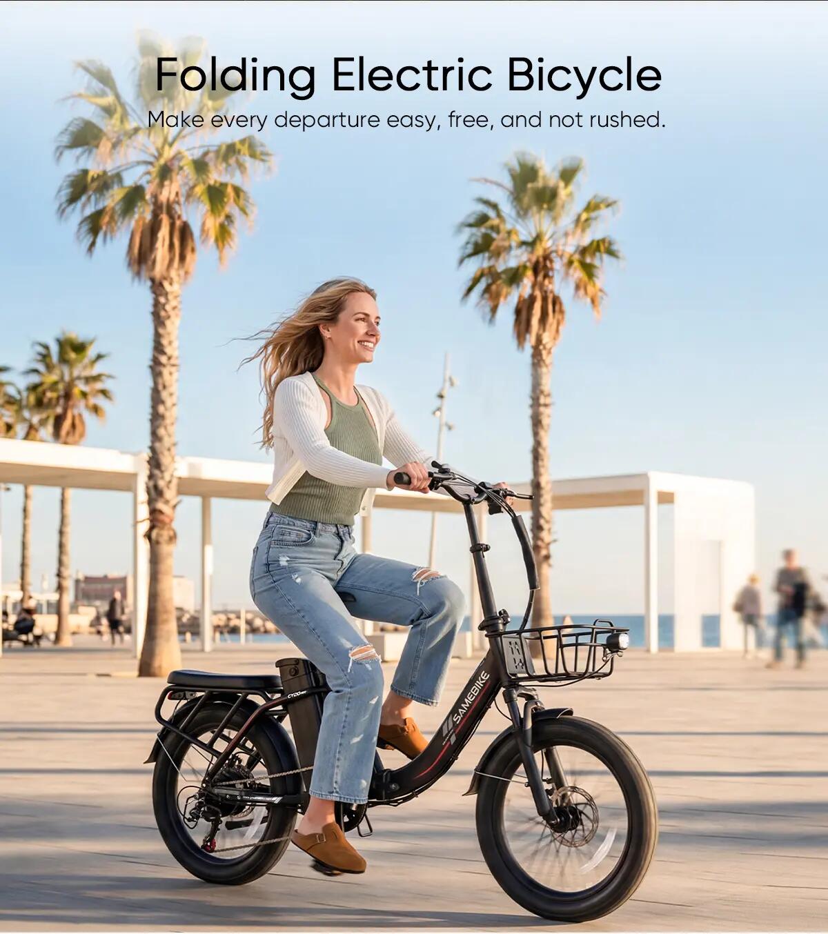 Bicicletta elettrica per adulti CY20 Pro, pneumatici 20"×3,0", batteria 48V 13Ah 15/15