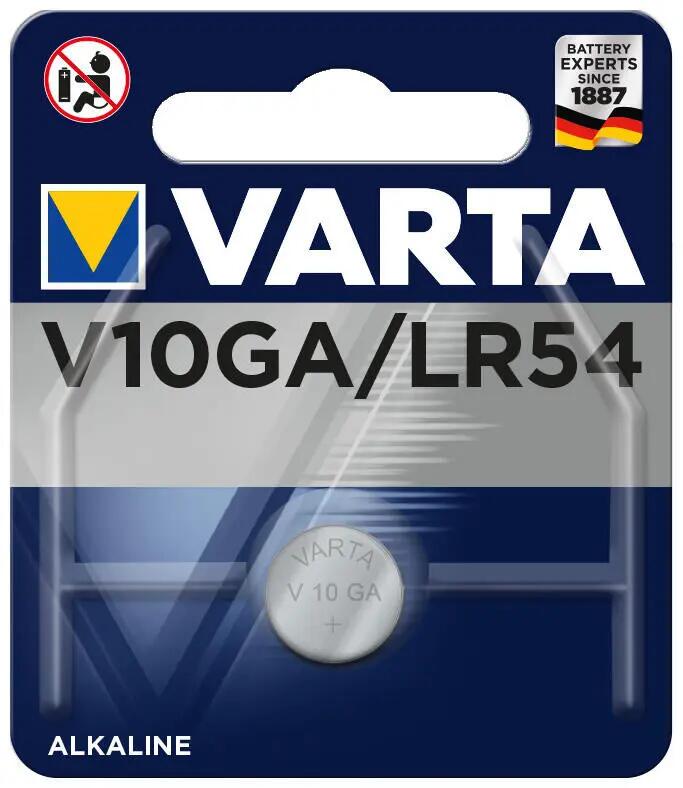 Varta V10GA (LR54/LR1130) alkali batterij 1,5 V 1 blister 2/3