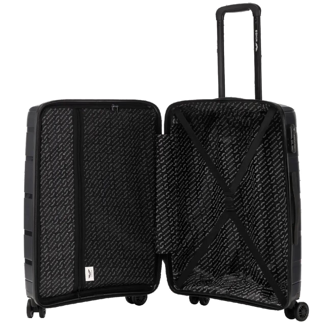 Valise moyenne Wings HAWFINCH 3.0 polypropylène 24" NOIR 6/10