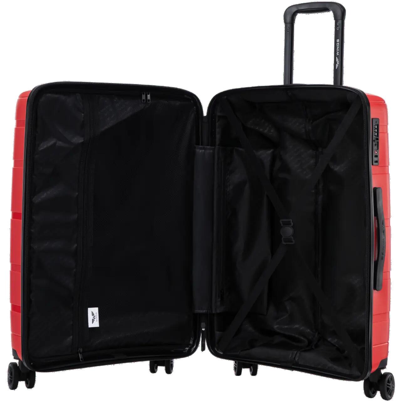 Valise cabine Wings HAWFINCH 2.0 polypropylène 20" ROUGE 10/10