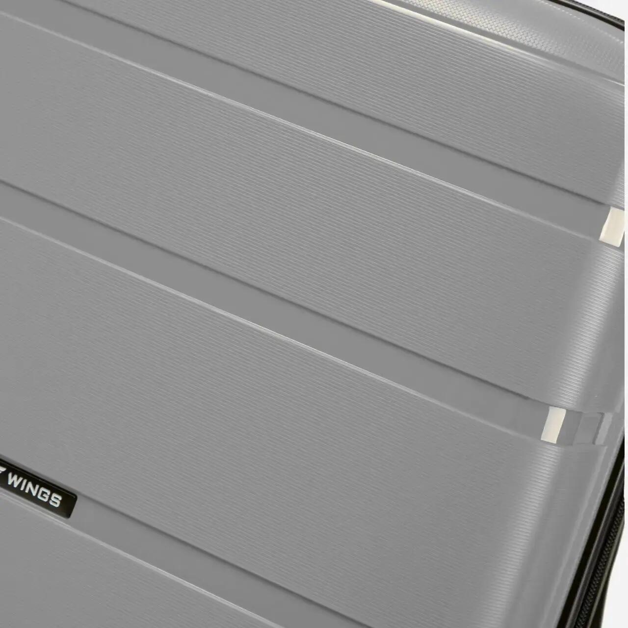 Valise moyenne Wings HAWFINCH 3.0 polypropylène 24" gris foncé 3/10