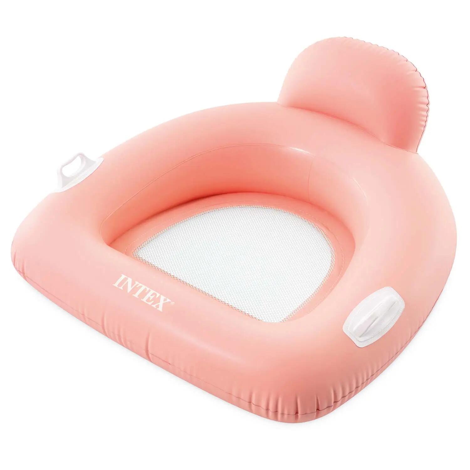Fotel materac dmuchany Intex 56801 do pływania różowy Lounge plażowy 1/5