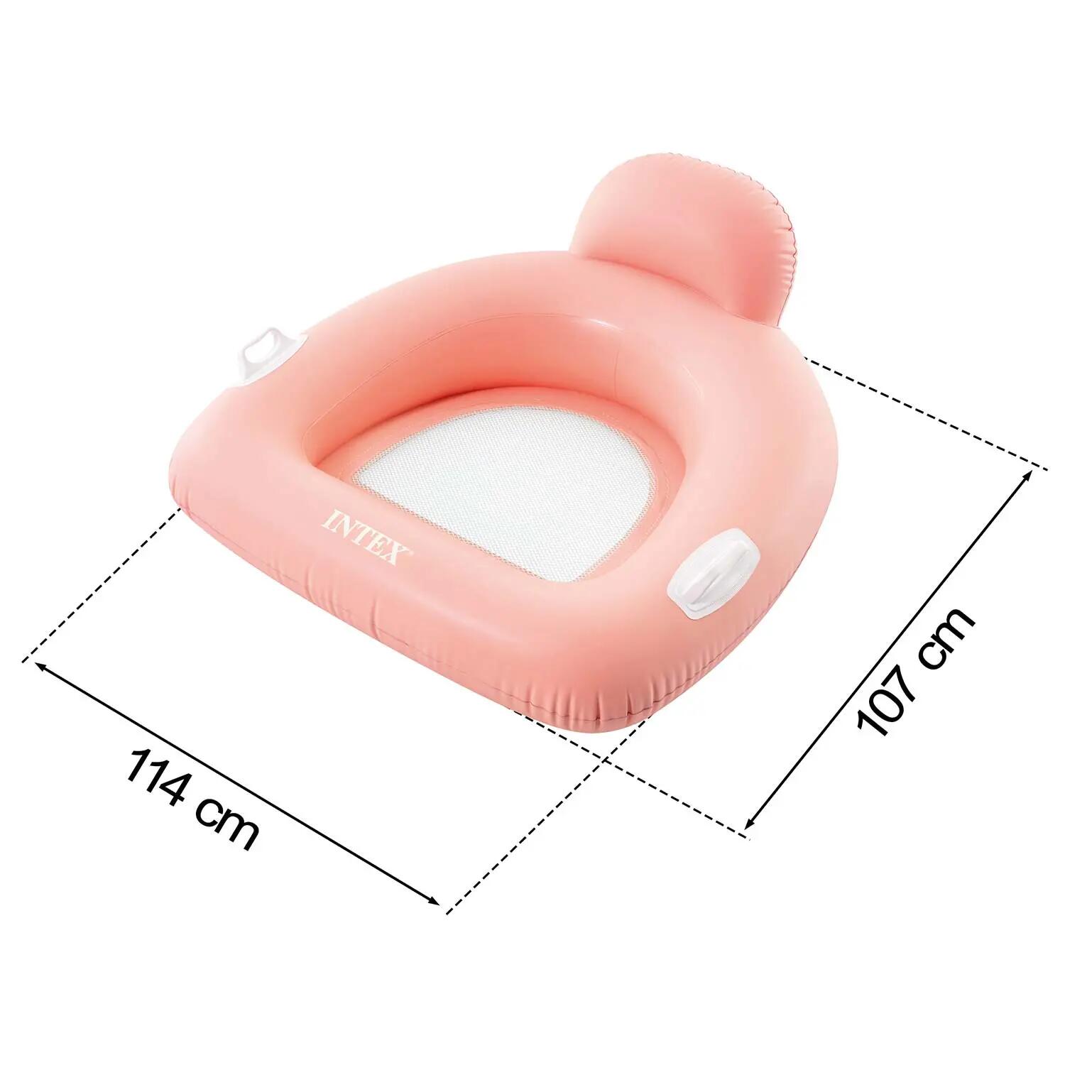 Fotel materac dmuchany Intex 56801 do pływania różowy Lounge plażowy 5/5