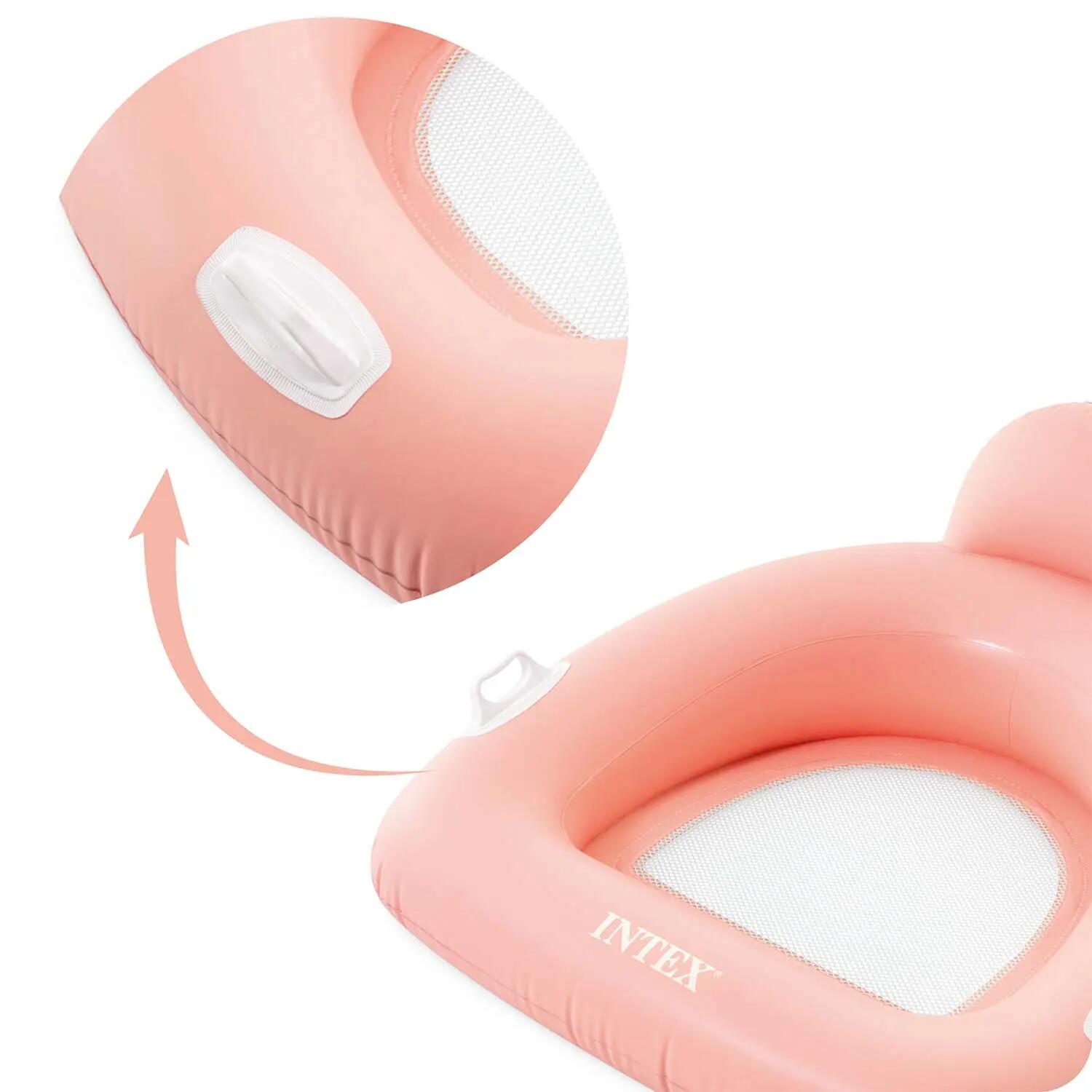 Fotel materac dmuchany Intex 56801 do pływania różowy Lounge plażowy 2/5