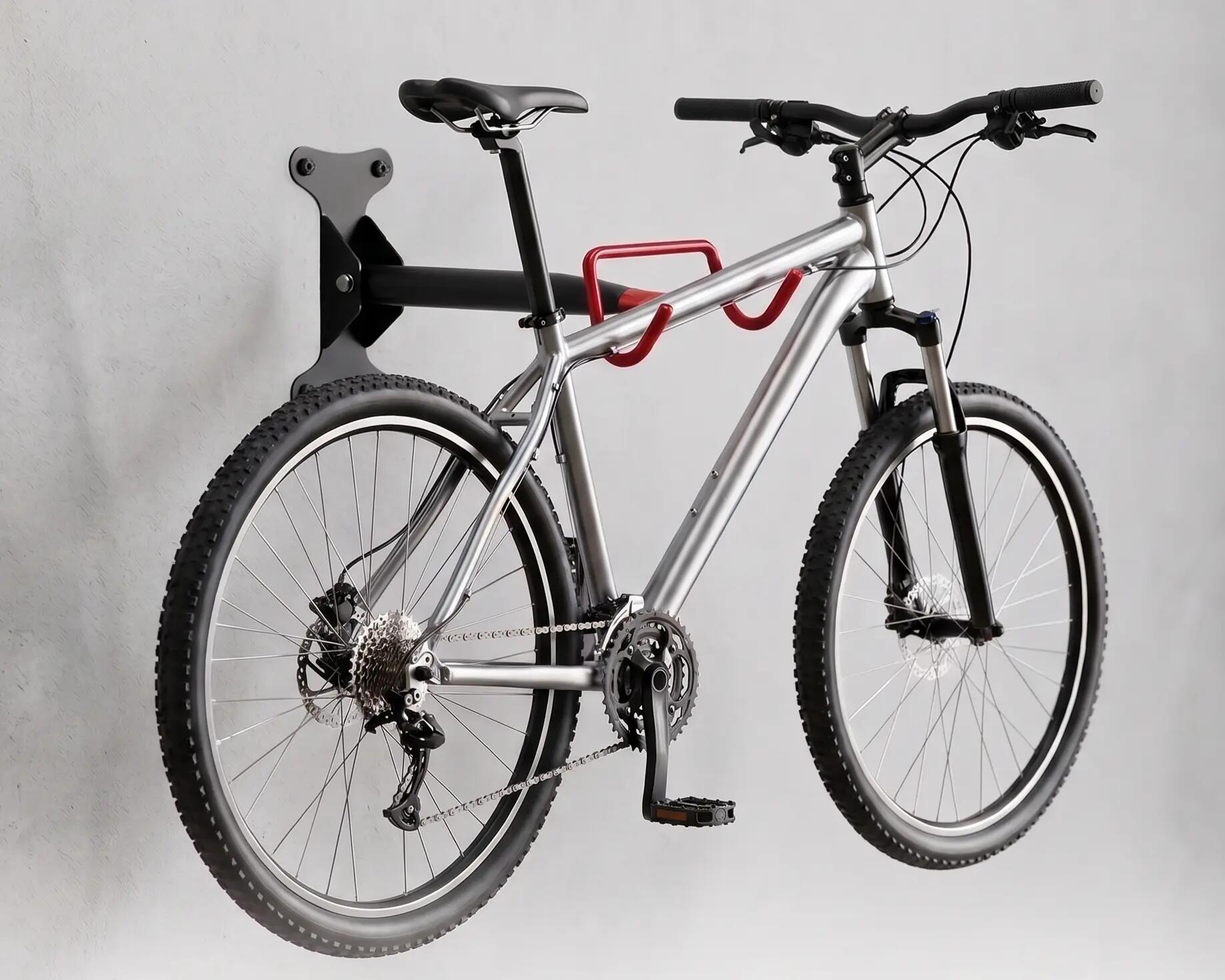 Système de rangement support mural 2 crochets porte-vélos max. 30 kg 2/8