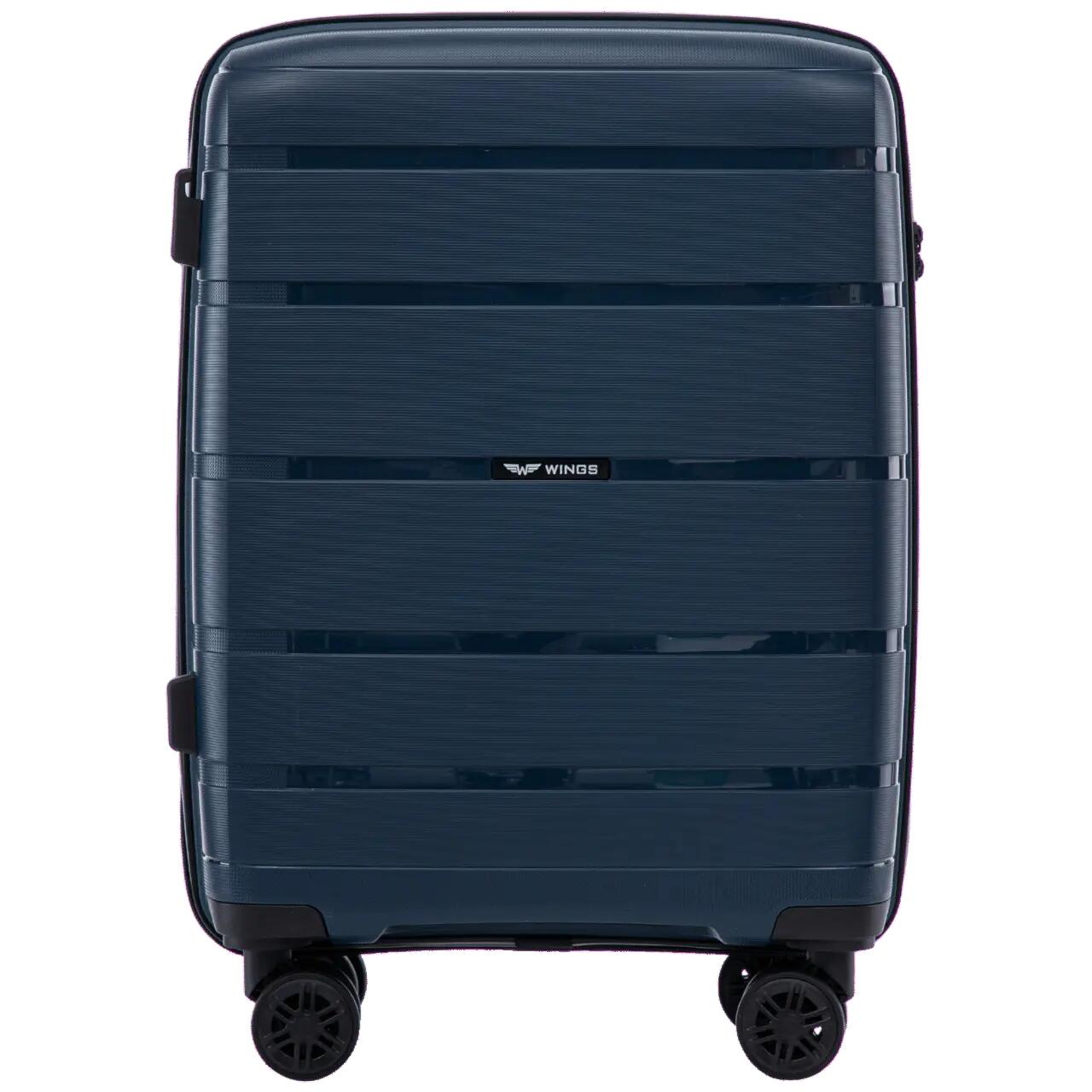 Valise cabine Wings HAWFINCH 2.0 polypropylène 20" BLEU 2/10