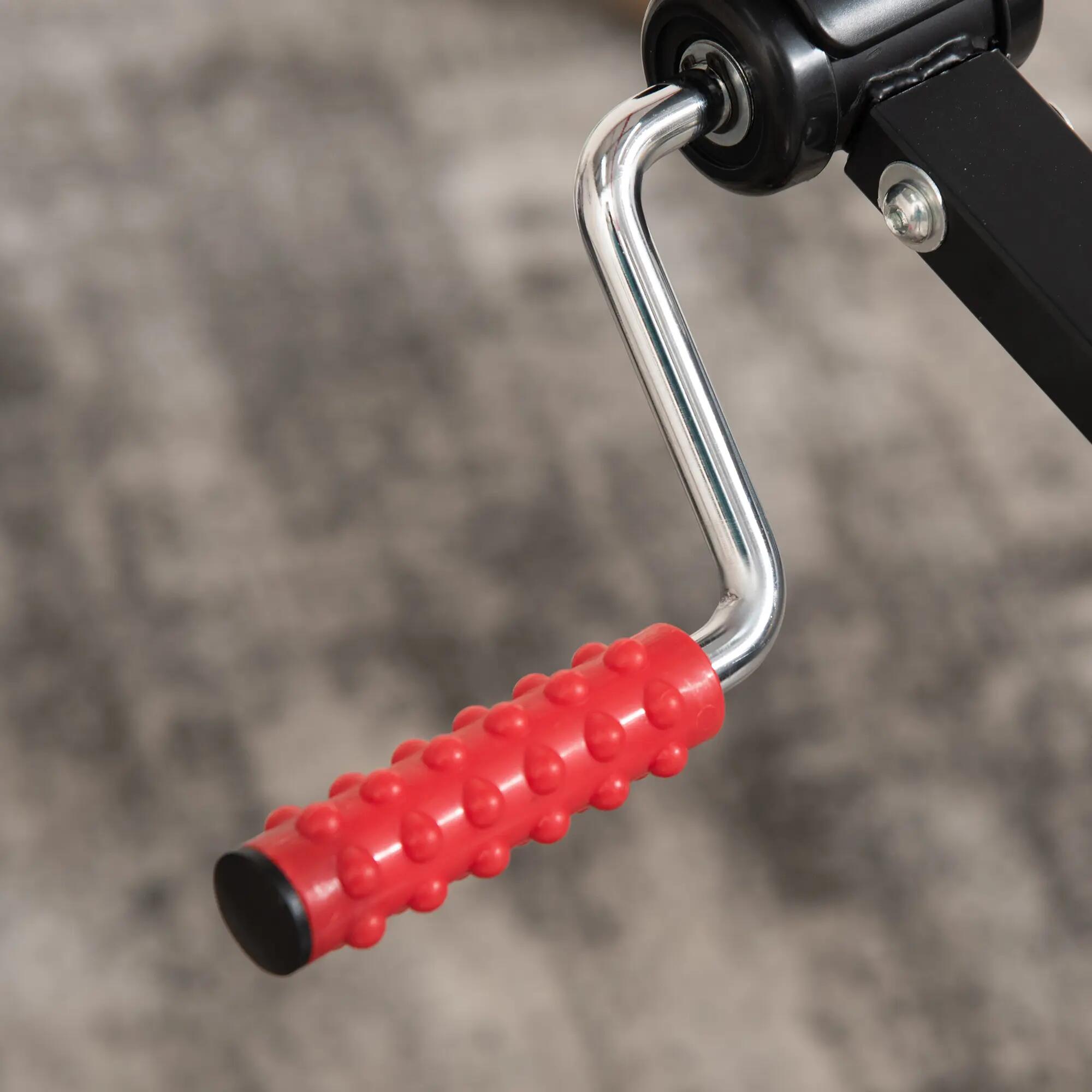 Pedal estático 56x56x97 cm preto e vermelho HOMCOM 4/11