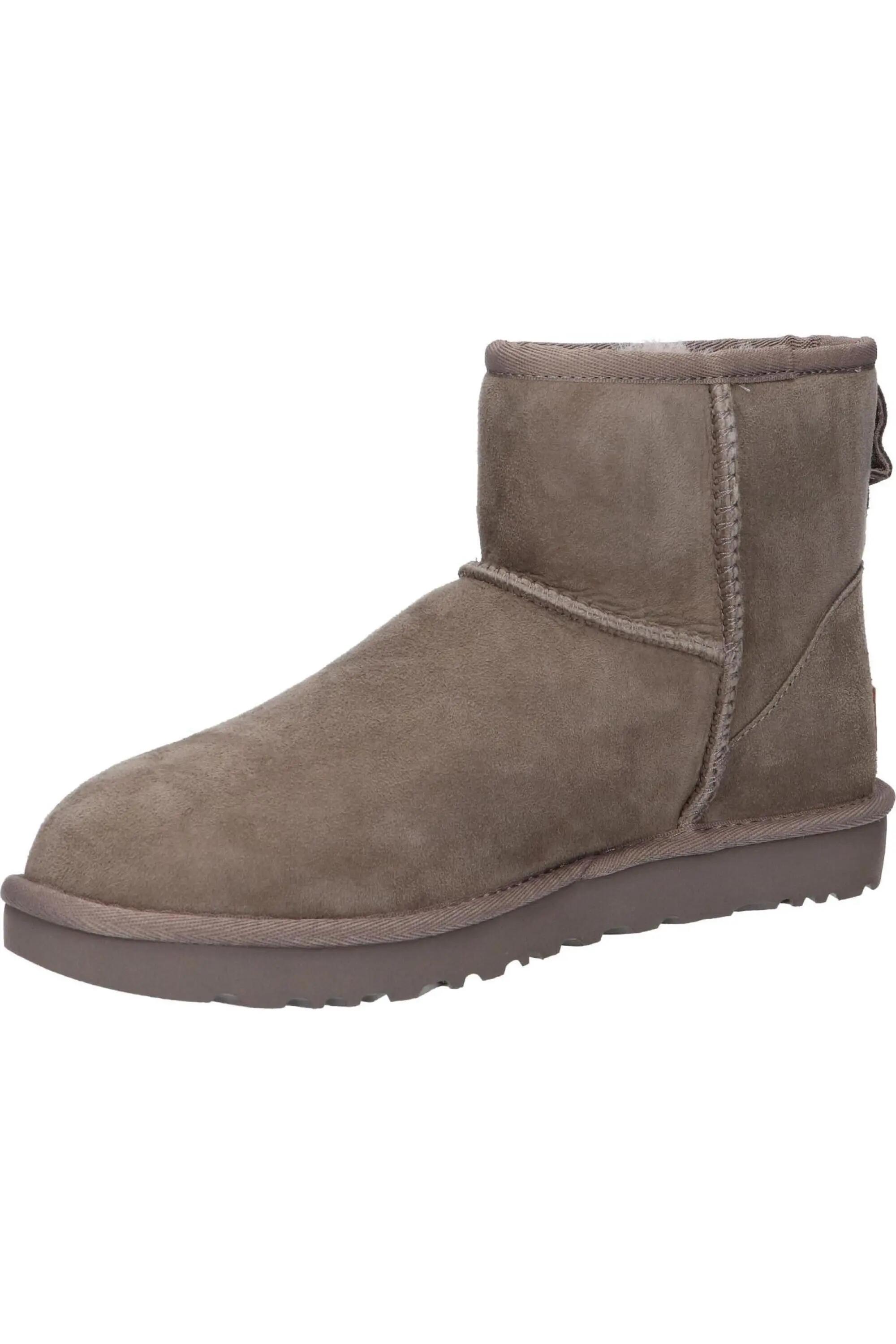 Bottes - femme - nubuck - classic mini ii - smoke plum 3/5