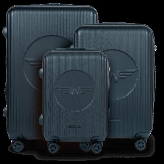 Ensemble de 3 valises Wings Swallow 3.0 VERT FONCÉ