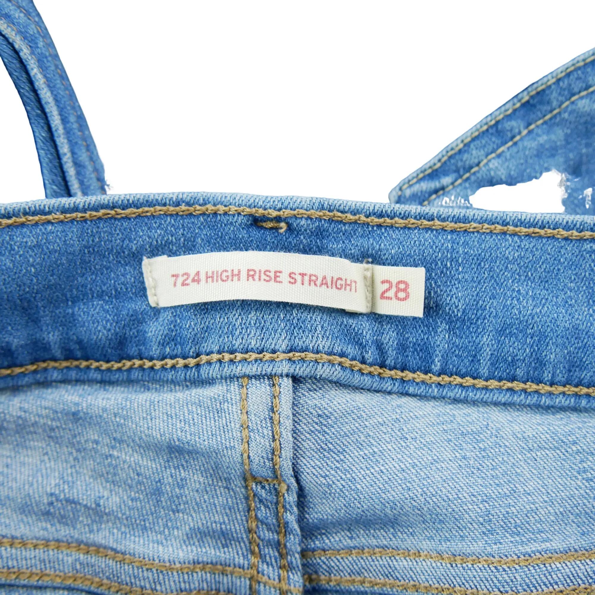 Segunda vida - Jeans Levi Strauss Feminino W28/L23 724 Cintura Alta - Como novo 6/6