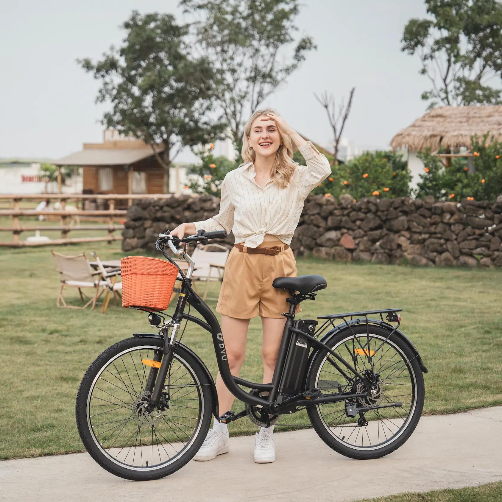 Mestský elektrobicykel pre dospelých DYU C6 36V 12.5Ah lítium batéria 14/15