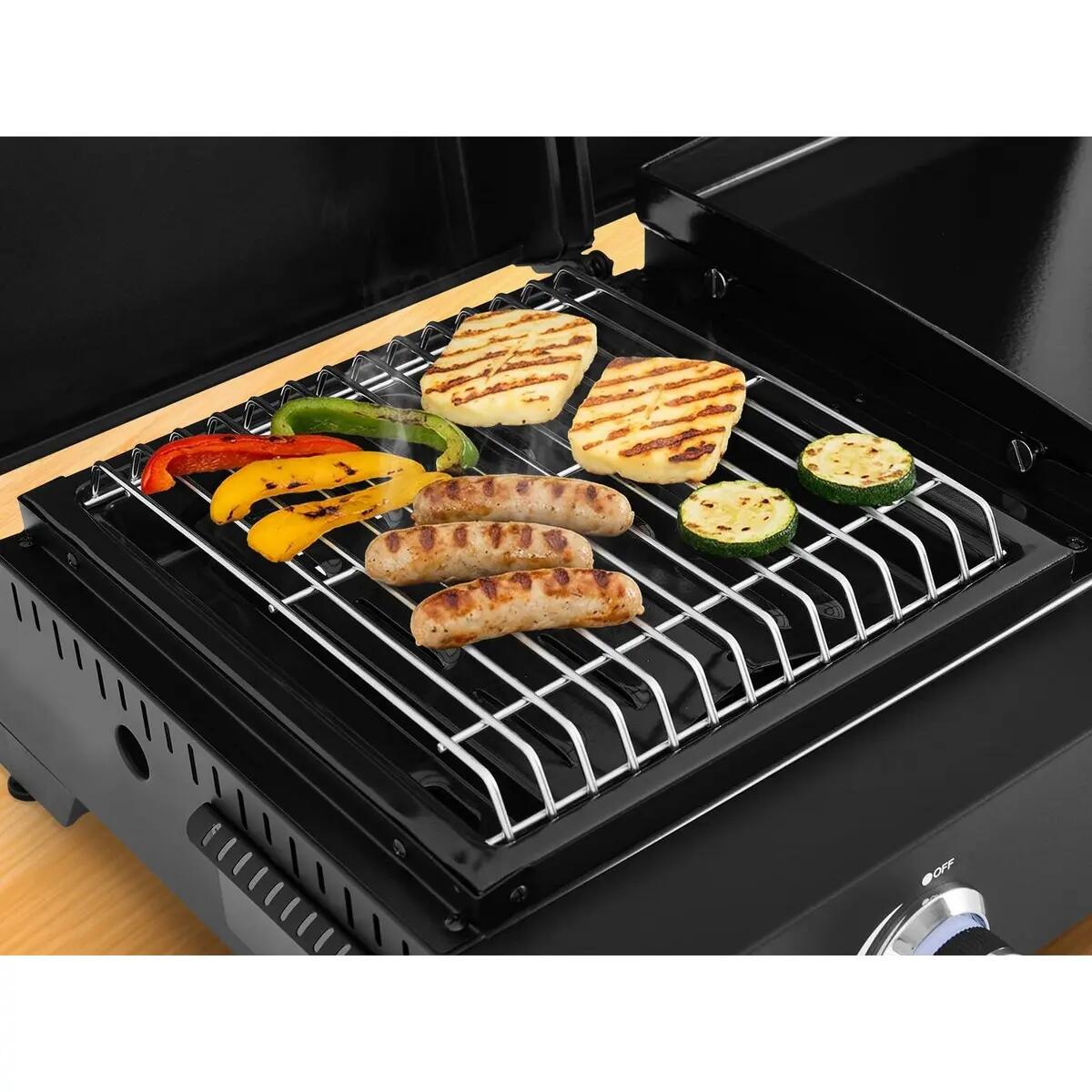 Plancha-grill Eldur 3-brander Plus – inclusief deksel en pannenhouder 3/12