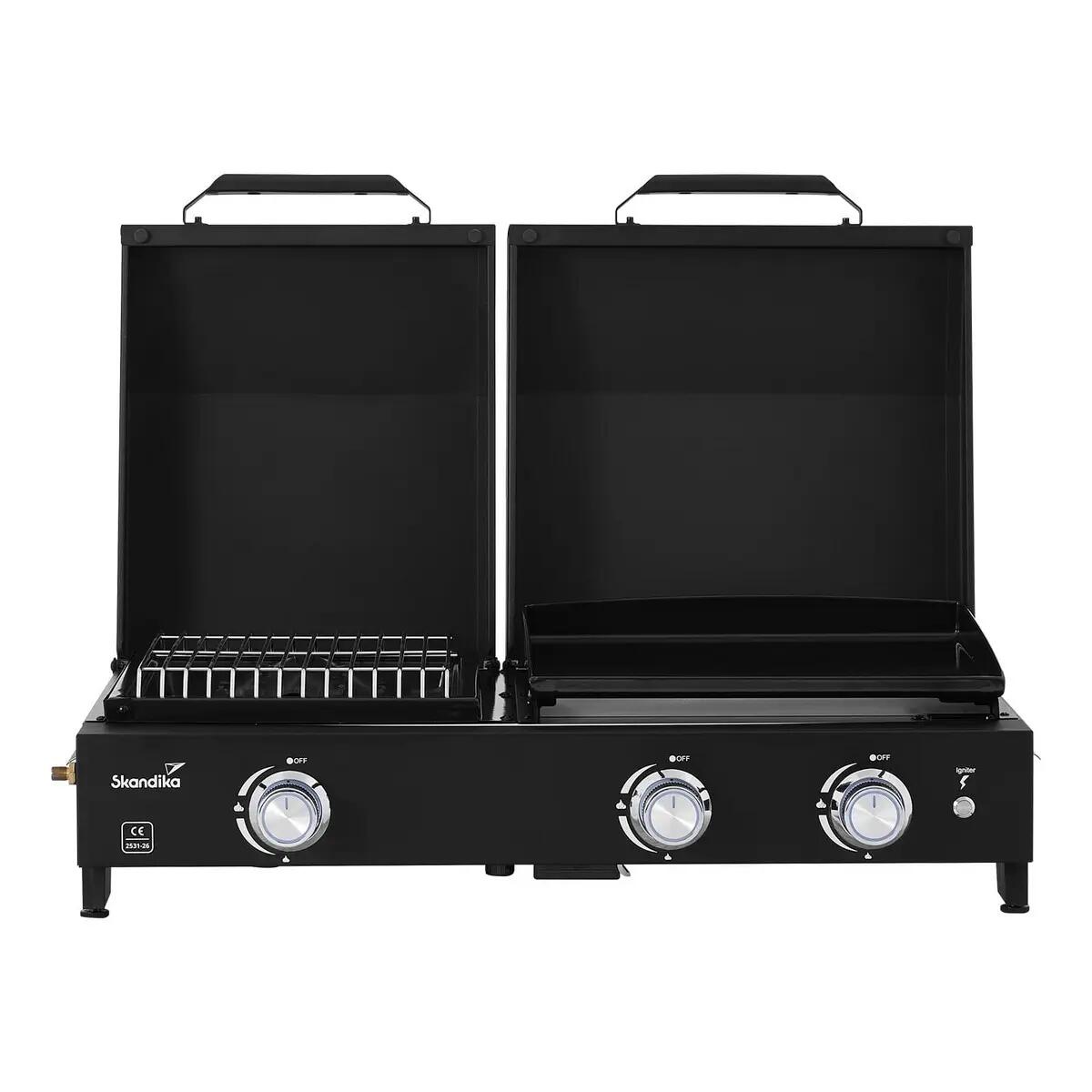 Plancha-grill Eldur 3-brander Plus – inclusief deksel en pannenhouder 11/12
