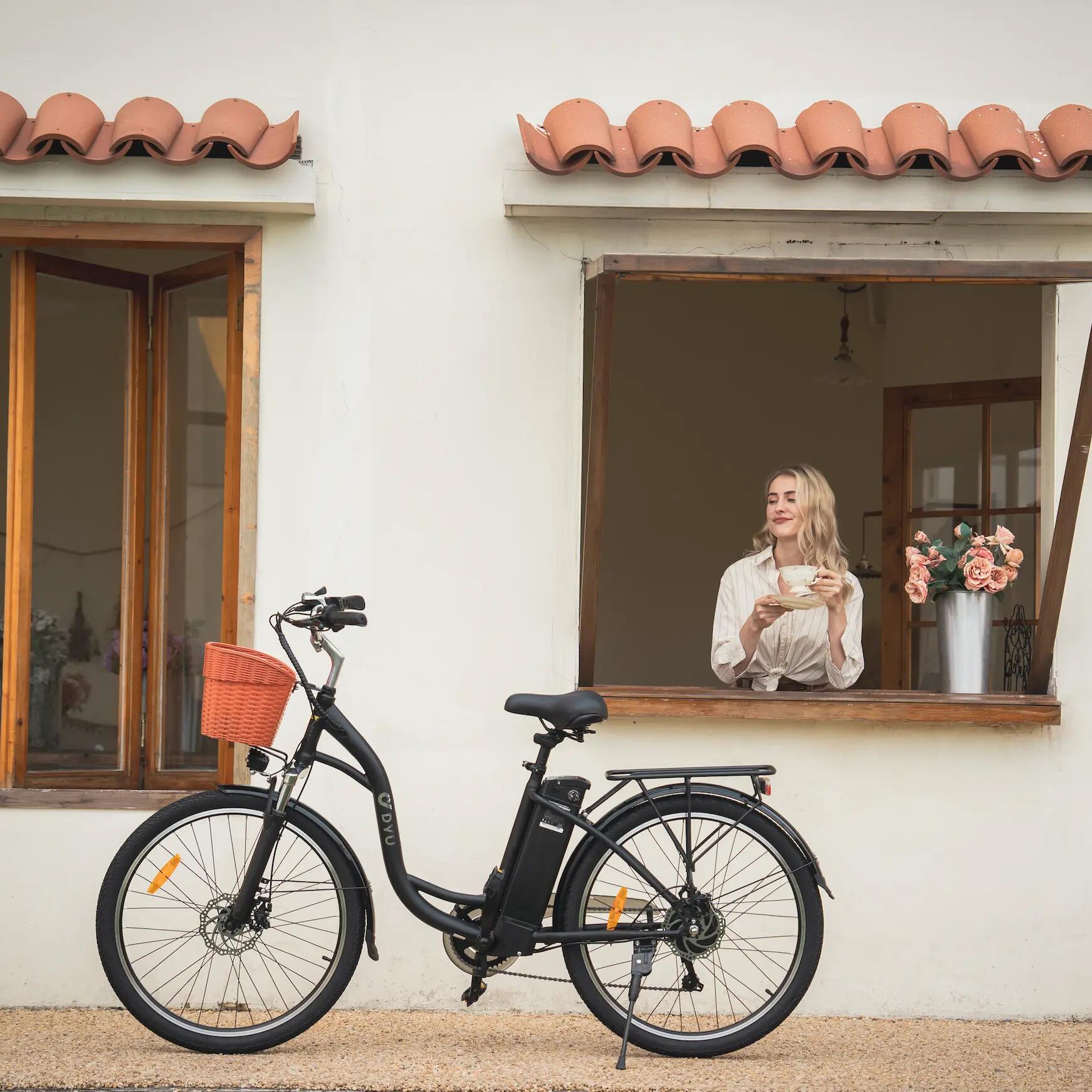 Mestský elektrobicykel pre dospelých DYU C6 36V 12.5Ah lítium batéria 13/15