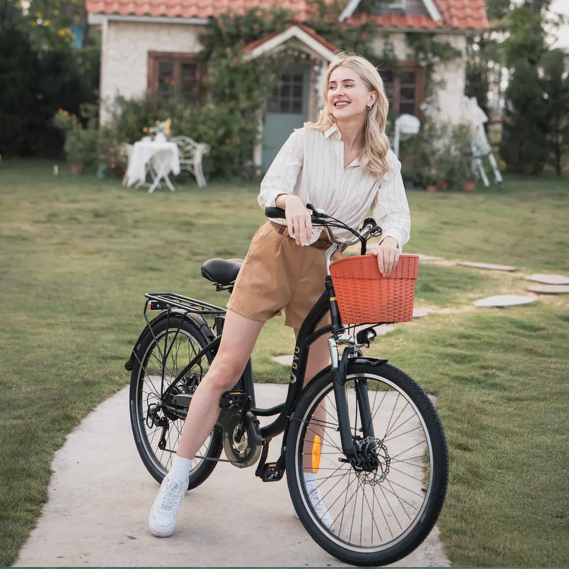 Mestský elektrobicykel pre dospelých DYU C6 36V 12.5Ah lítium batéria 12/15