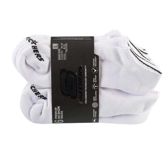 Skarpetki Unisex SKECHERS 1/2 Terry Crew Socks S118210-WHT L