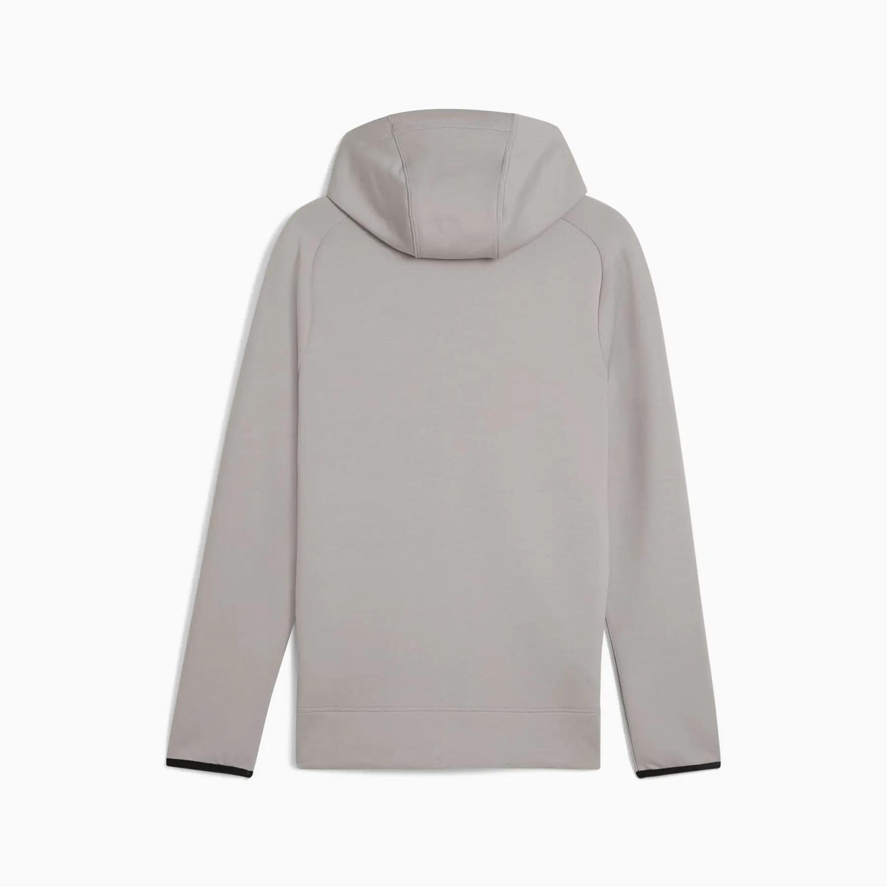 Sudadera con capucha para hombre Puma SPACER FZ gris talla S 2/2