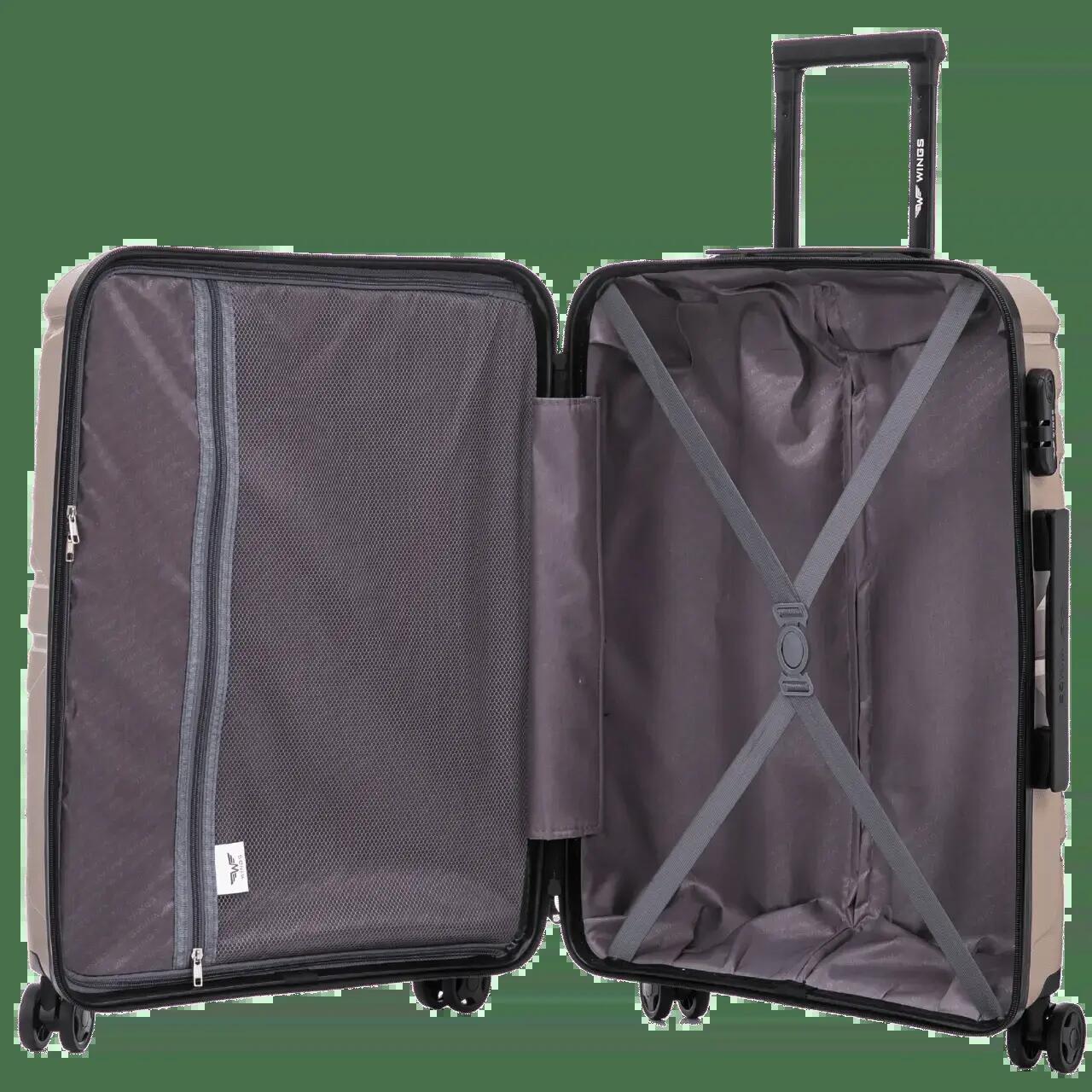 Valise moyenne Wings PHOENIX 2.0 polypropylène 24" CHAMPAGNE 3/10