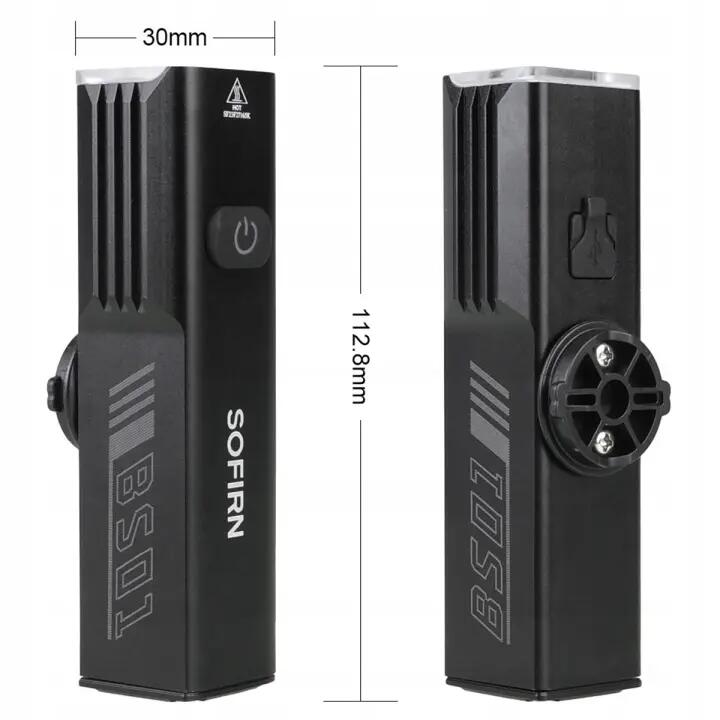 Lampka rowerowa przednia Sofirn BS01 USB-C 2000 lm z czujnikiem ruchu 6/7