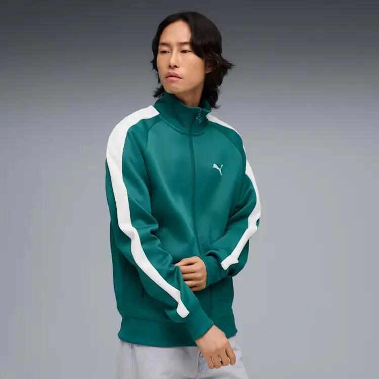 Felpa da uomo Puma T7 ALWAYS ON TRACK turchese, taglia XL 3/5