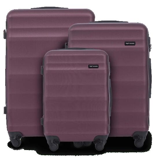Ensemble de 3 valises Wings ABS+ VULTURE Bourgogne