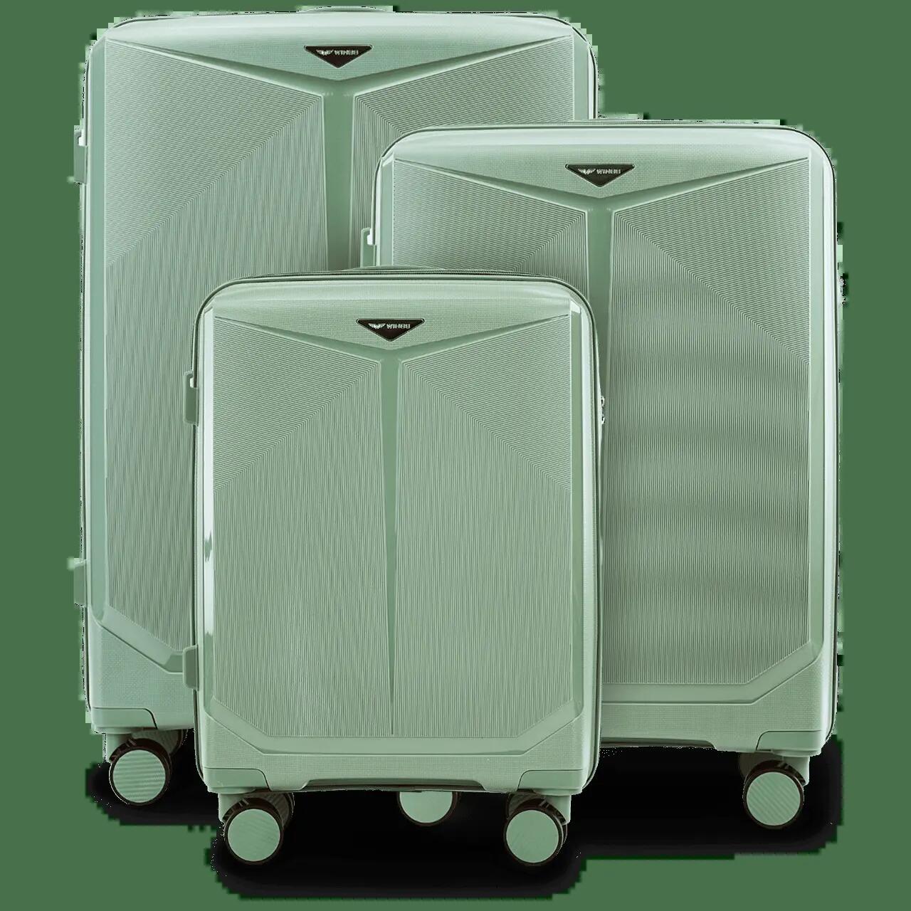 Ensemble de 3 valises Wings COCKATIEL polypropylène VERT ARMÉE 1/10
