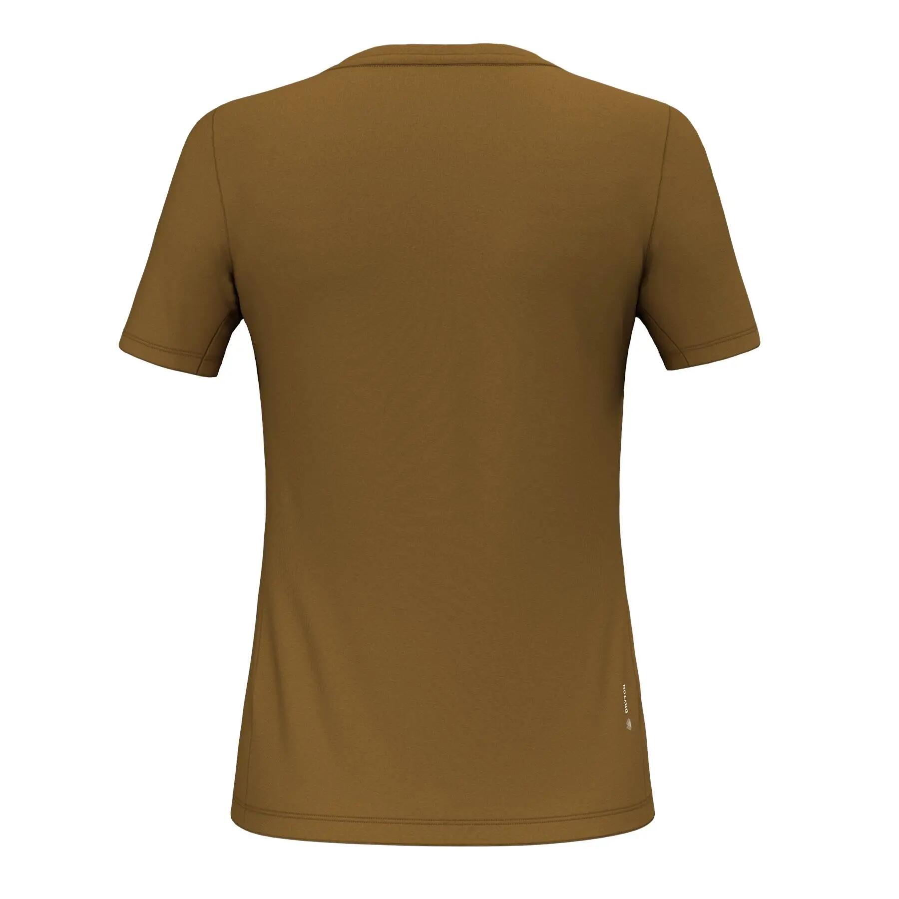 Camiseta feminina Salewa EAGLE POEM DRY marrom 00-0000028913_7020 tamanho G 2/3
