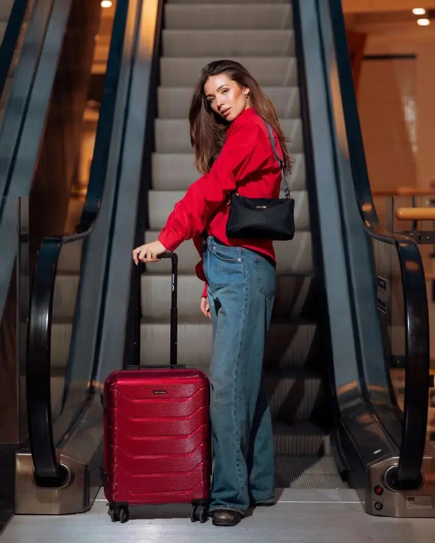 Valise cabine Wings CRAKE 20" ROUGE VIN 2/10