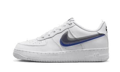 Schoenen - dames - air force 1 low impact - wit/zwart/blauw
